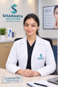 Dr. Sakshi Singh, MD Dermatology, lady dermatologist at Sharanya Healthcare